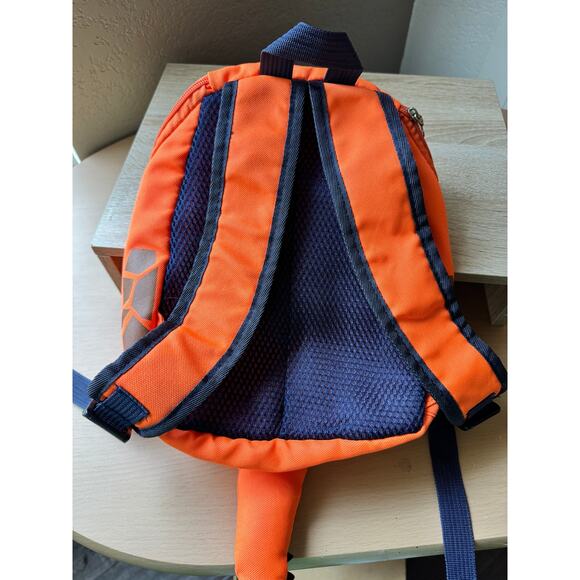 Kids Dinosaur Backpack – Orange with 3D Tail & Spikes - Picture 6 of 7